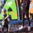 This kid is half his size, what did he really expect.