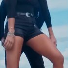 Katrina Kaif - Dressed in black, Shorts, Cleavage