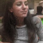 While she waits on her pizza