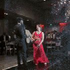 Doing a backflip at a wedding